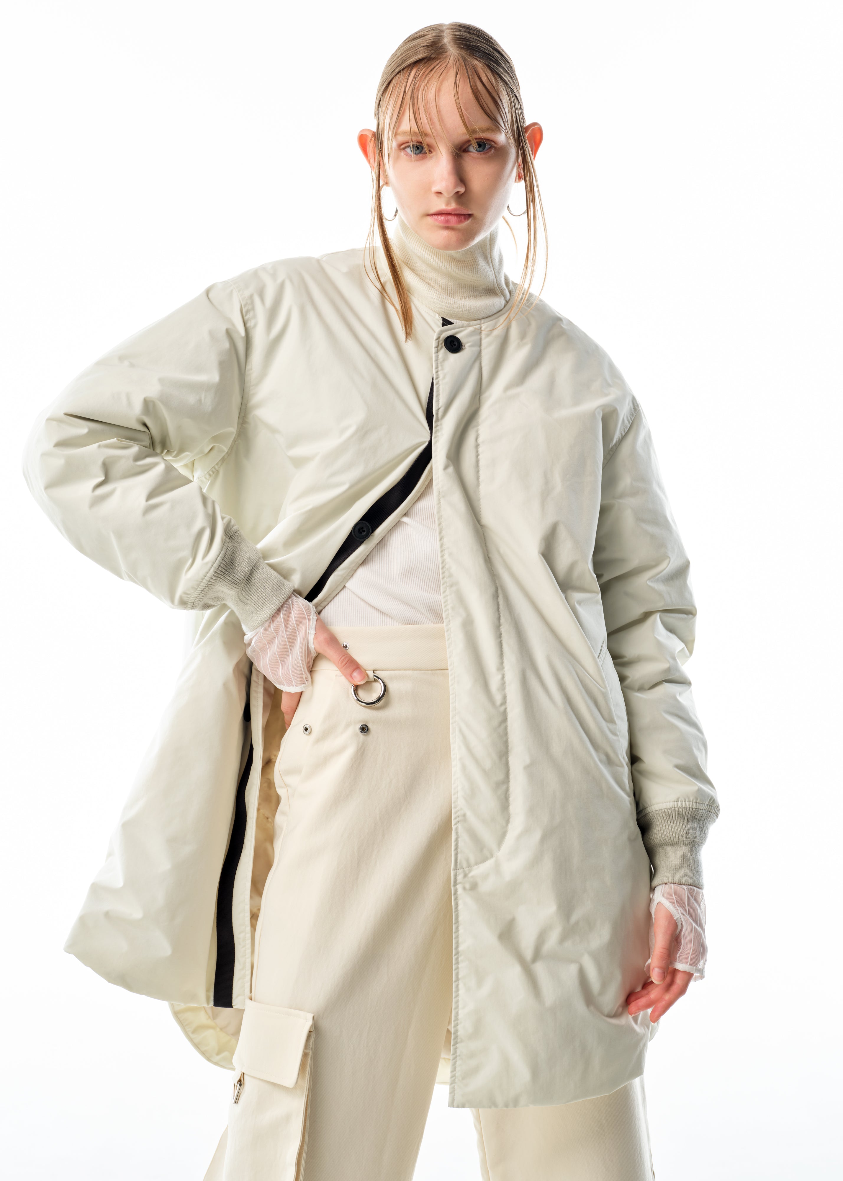Backquilting Long Down Coat