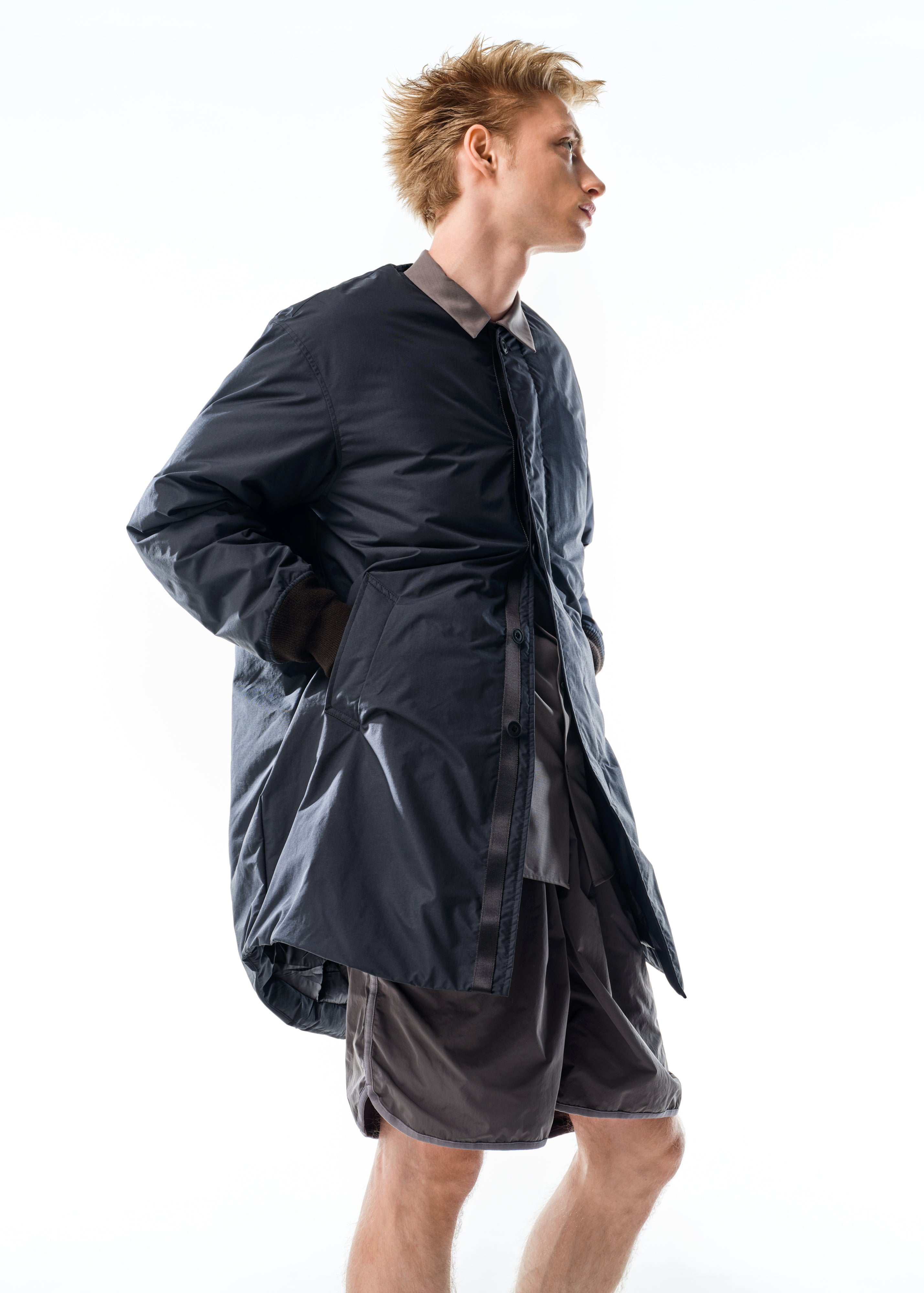 Backquilting Long Down Coat